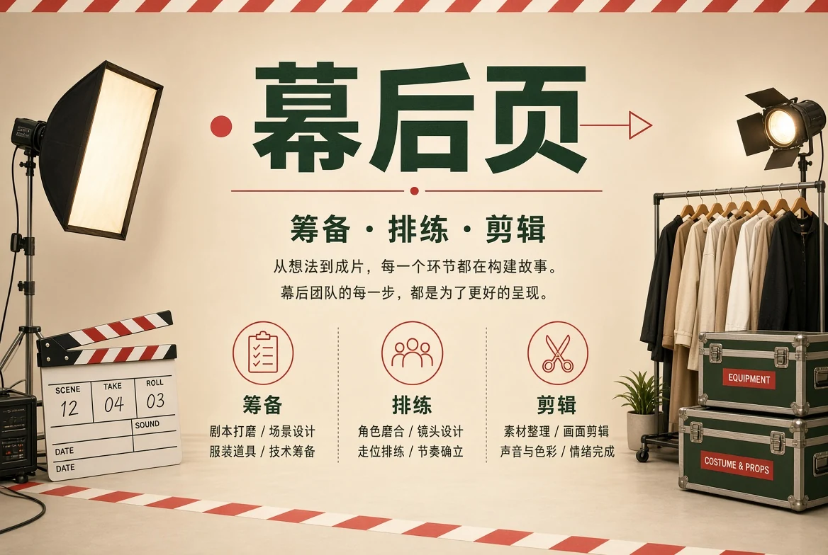 幕后创作观察画面