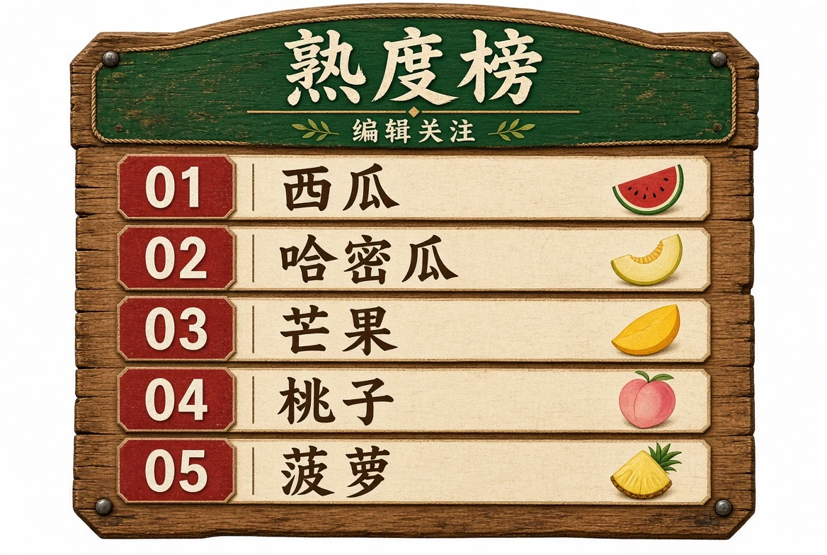 熟度榜编辑关注画面